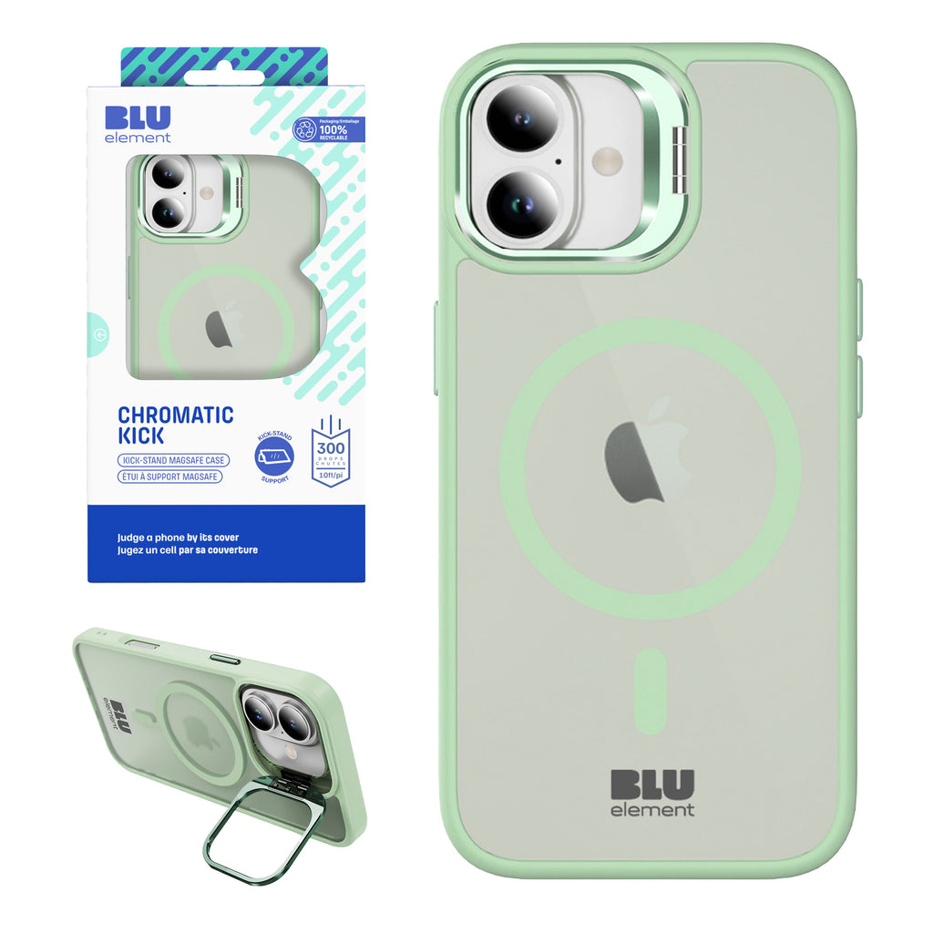 Blu Element Chromatic Kick Magsafe Case For iPhone 16E/15/14/13 - Light Green
