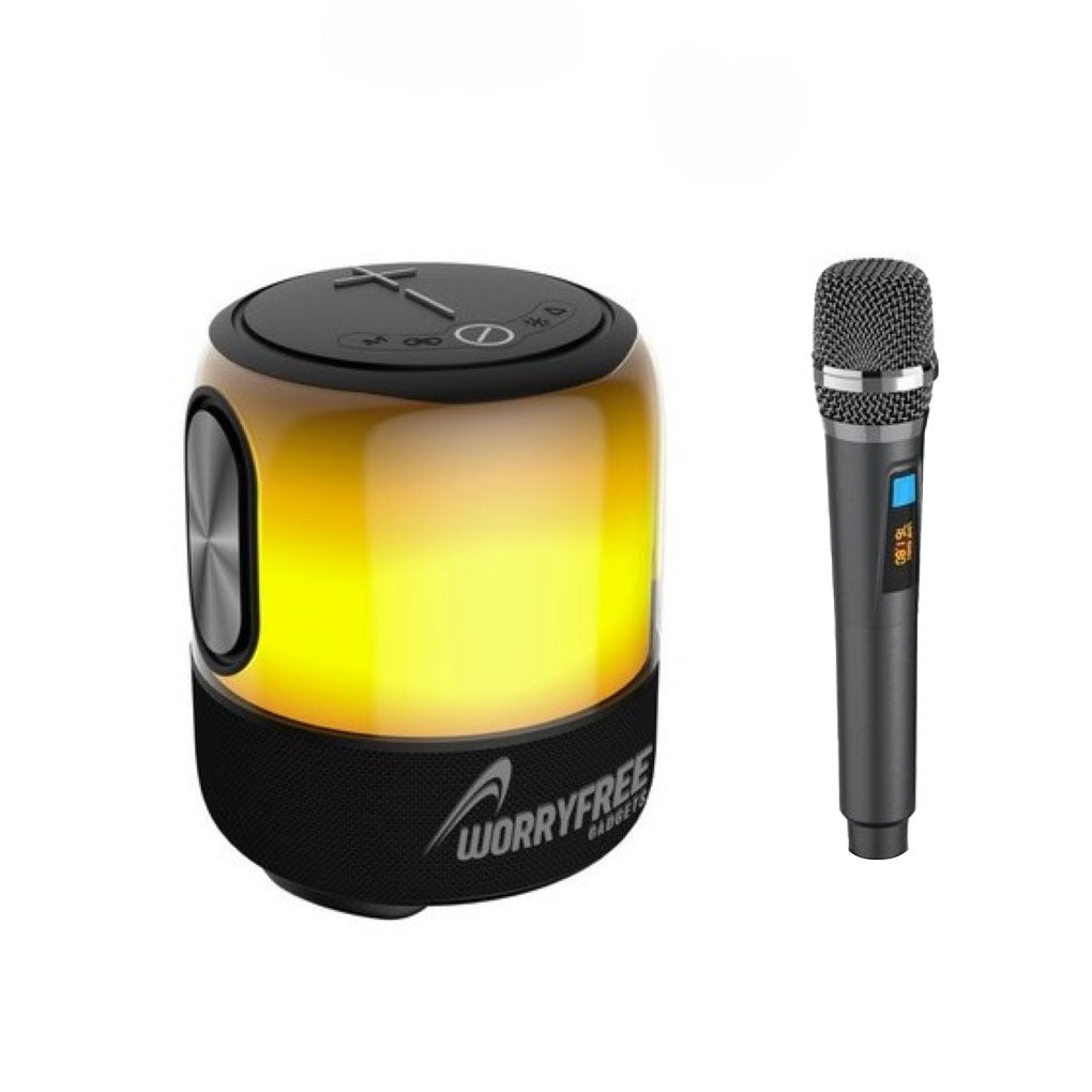 WorryFree WSC-01 Portable Bluetooth Party Speaker With Microphone - Black