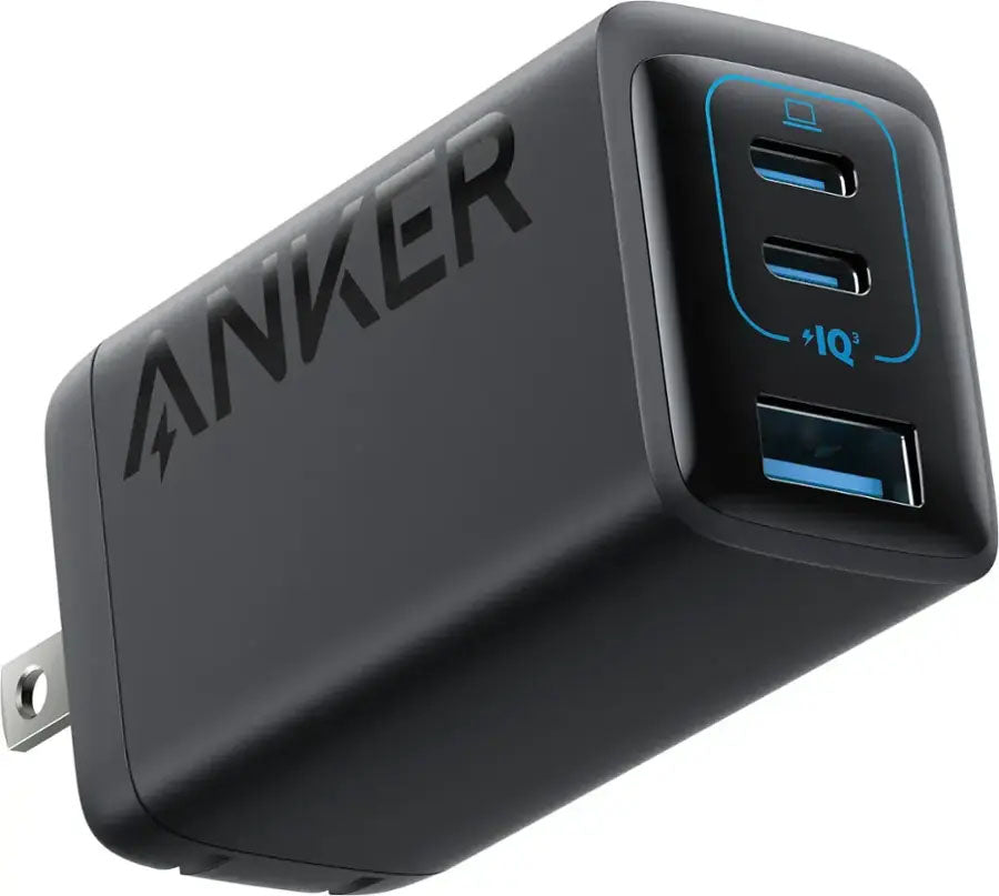 Anker Powerport III 65W 3-Port (2 USB-C & USB-A) Wall Charger - Black