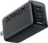 Anker Powerport III 65W 3-Port (2 USB-C & USB-A) Wall Charger - Black