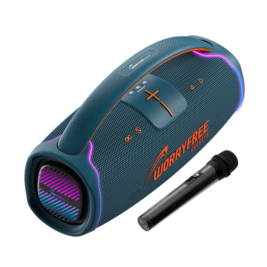 WorryFree WA65 300W Speaker With Handle And Microphone - Blue