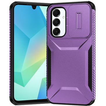 Premium Ultimate U Design Hybrid Case With Camera Window Covering For Samsung A16 5G - Purple