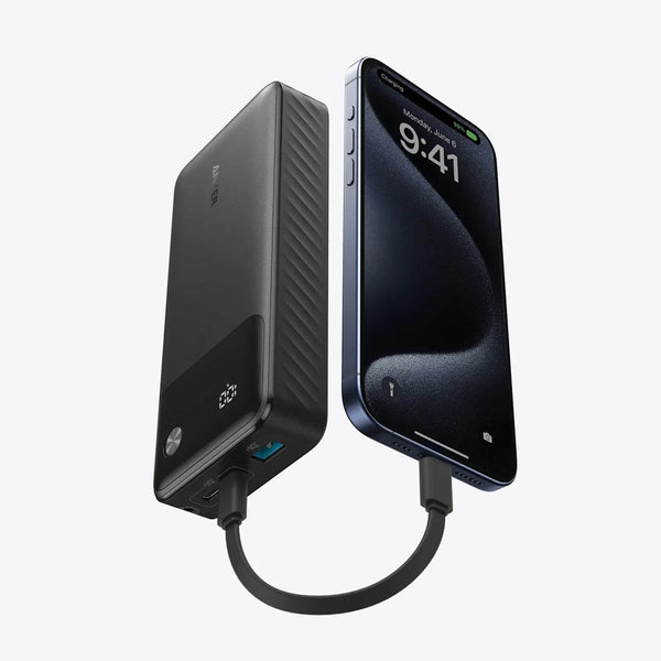 Anker Powercore 20K mAh 30W Power Bank W/ Usb-C Cable - Black – C2 Wireless 
