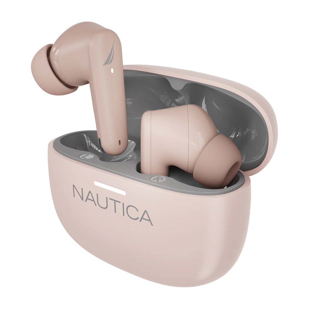 Nautica True Wireless Stereo Earbuds With Charging Case T220+ - Gray-Nude