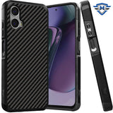 Metkase Tough Strong Hybrid (Magnet Mount Friendly) Case Cover For Motorola Moto G Stylus 5G 2024 - Carbon