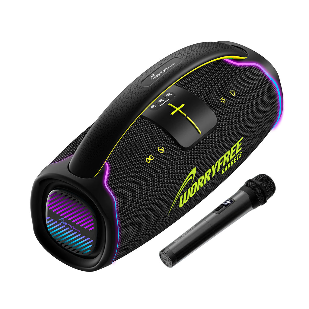 WorryFree WA65 300W Speaker With Handle And Microphone - Black