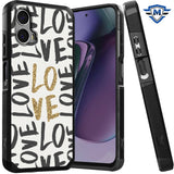 Metkase Tough Strong Hybrid (Magnet Mount Friendly) Case Cover For Motorola Moto G Stylus 5G 2024 - Love