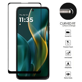 Metkase Black Edged Tempered Glass In Bulk White Paper Card Package For Motorola Moto G 5G 2025/2026 - Black