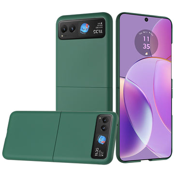 Premium Flip Snap On Premium Matte Finish Case Cover For Motorola Razr 2025 / Razr 2024 - Midnight Green