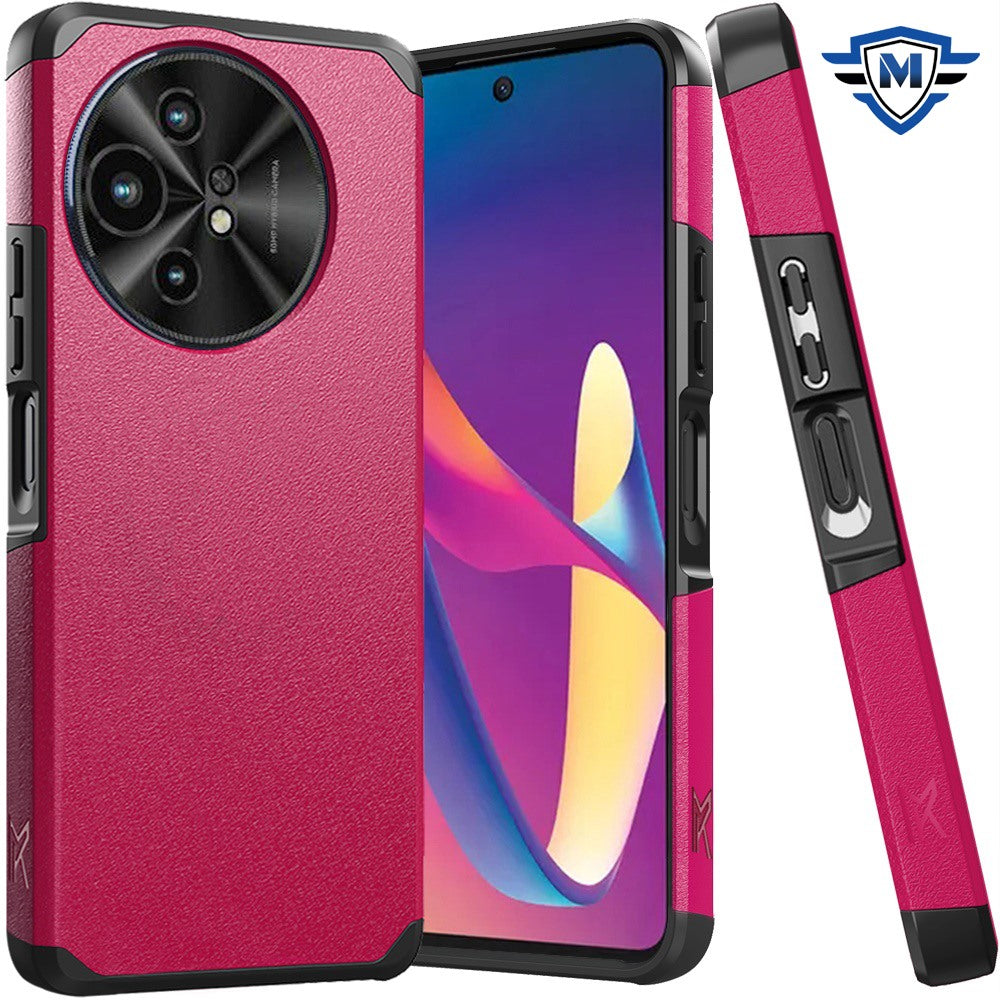 Metkase (Original Series) Tough Shockproof Hybrid Case For TCL 50 XL 5G - Hot Pink