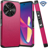 Metkase (Original Series) Tough Shockproof Hybrid Case For TCL 50 XL 5G - Hot Pink