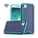 Metkase Rank Tough Strong Modern Fused Hybrid Case For iPhone 16E / SE4 - Blue