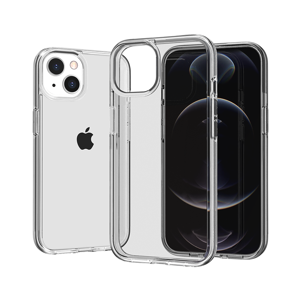 Premium Sturdy Ultra Thick 3Mm Transparent Hybrid cover For iPhone 13 / 14 - Clear