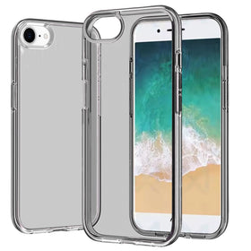 Premium Sturdy Ultra Thick 3mm Transparent Hybrid Case For iPhone 16E / Se4 / 17E - Smoke