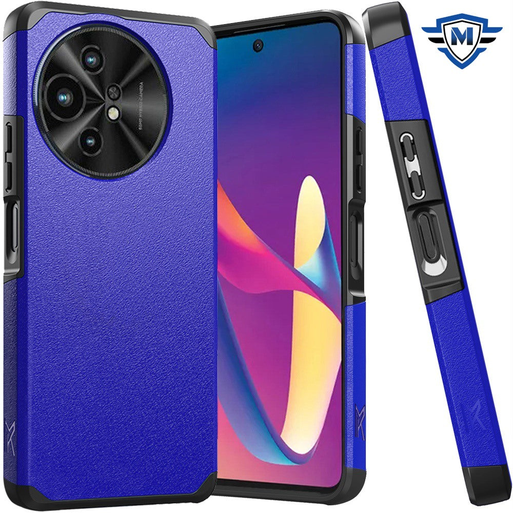 Metkase (Original Series) Tough Shockproof Hybrid Case For TCL 50 XL 5G - Classic Blue