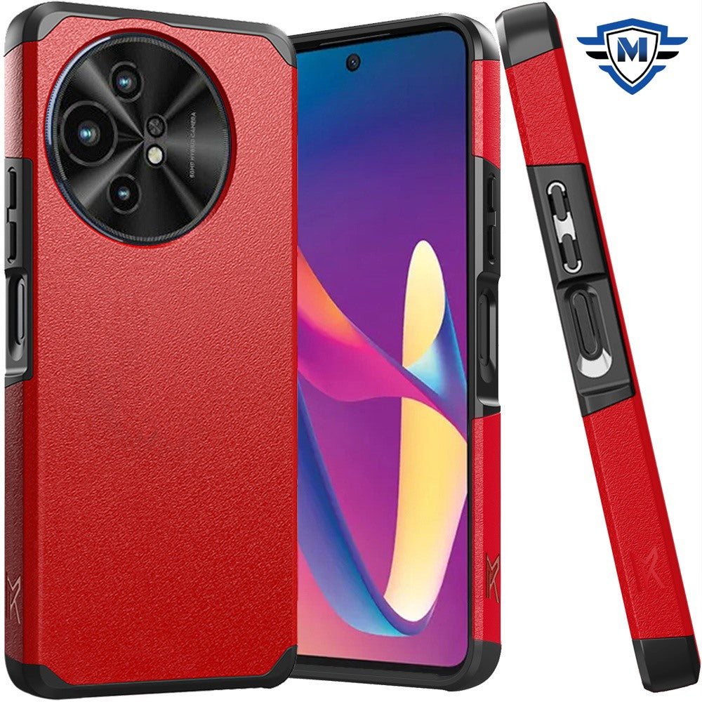 Metkase (Original Series) Tough Shockproof Hybrid Case For TCL 50 XL 5G - Red