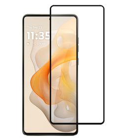 Metkase Black Edged Tempered Glass In Bulk White Paper Card Package For Moto G Stylus 5G 2025/2026 - Black