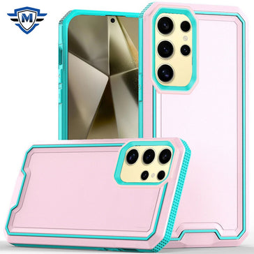 Metkase Rank Tough Strong Modern Fused Hybrid Case In Slide-Out Package For Samsung Galaxy S24 Plus - Light Pink