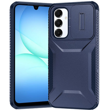 Premium Ultimate U Design Hybrid Case With Camera Window Covering For Samsung A17 5G - Dark Blue