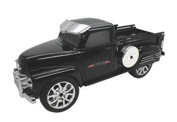 Max Power Pick Up Truck Style Portable Bluetooth Speaker With Front Flashing Lights - Black
