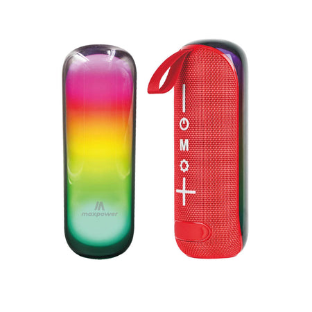 Max Power Beat Glow Portable Bluetooth Speaker - Red