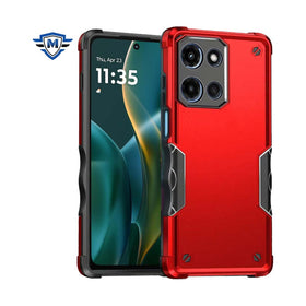 Metkase Exquisite Tough Shockproof Hybrid Case Cover For Moto G Stylus 5G 2025/2026 - Red