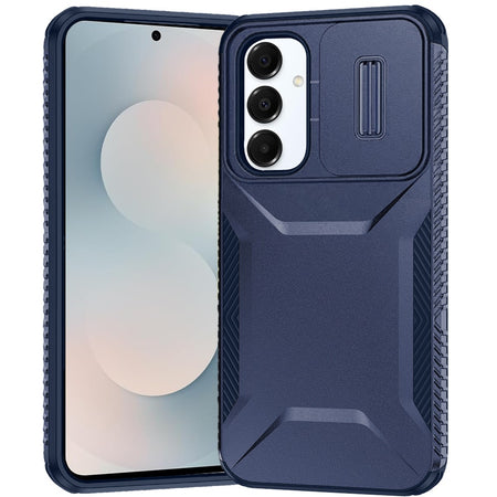 Premium Ultimate U Design Hybrid Case With Camera Window Covering For Samsung S25 FE - Dark Blue