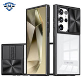Metkase Fusion Transparent Clear Hybrid Case Cover In Premium Slide-Out Package For Samsung Galaxy S24 Plus - Black