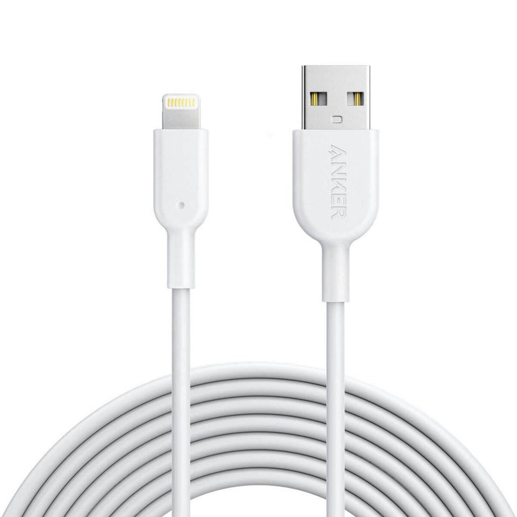 Anker Powerline II 10' USB-A To Lightning Connector - White