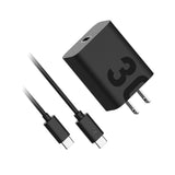 Motorola TurboPower 30W Wall Charger With 1M C-C Cable - Black