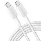 Anker 322 Braided USB-C To USB-C 6' Cable - White