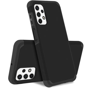 MetKase Tough Strong Hybrid (Magnet Mount Friendly) Case Cover For Samsung A23 5G - Black