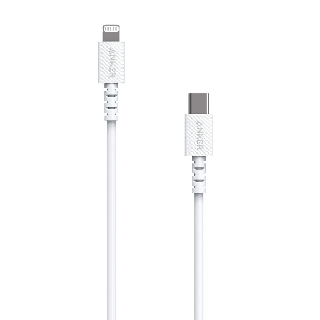 Anker Powerline II 3' USB-C to Lightning Connector - White