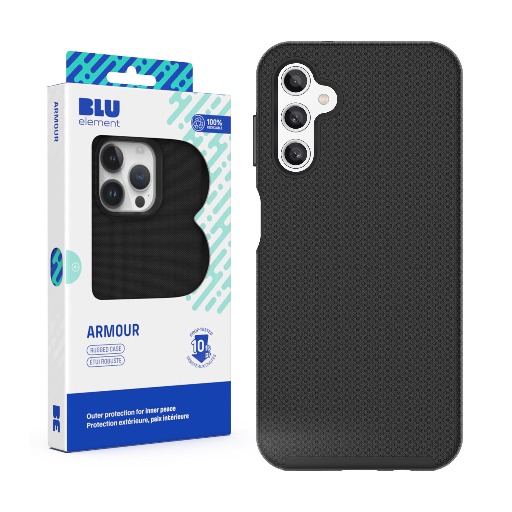 Blu Element Armour Rugged Case For Samsung Galaxy A15 5G - Black