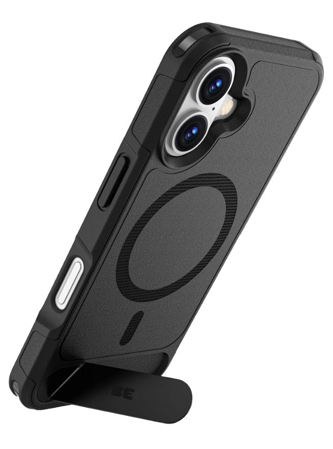 Blu Element Duo Protection Bundle W/ Armour Ultra Kickstand Magsafe Case + Screen Protector For iPhone 16 - Black