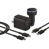 Anker 4-In-1 Bundle (45W Wall Charger, 67W Car Charger, 3' USB-C Cable, 6' USB-C Cable) - Black