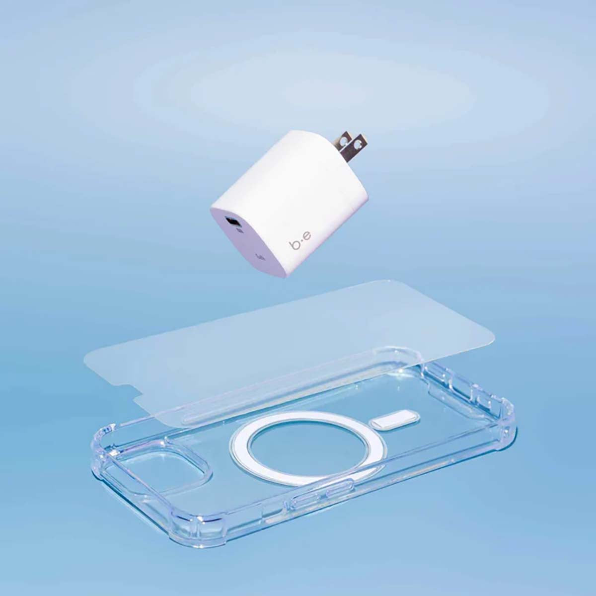 Blu Element Total Protection Magsafe Bundle For iPhone 16E/14/13 - Clear