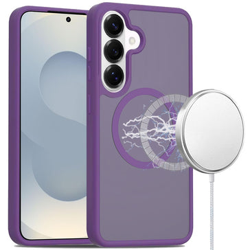 HR PREMIUM [MAGNETIC CIRCLE] SMOOTH SAFE MATTE FEEL HYBRID CASE FOR SAMSUNG S26 PLUS - DARK PURPLE