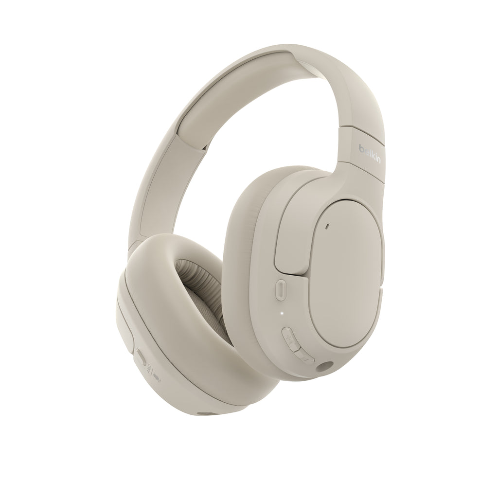 Belkin Isolate Over-Ear Anc Headphones - Sand