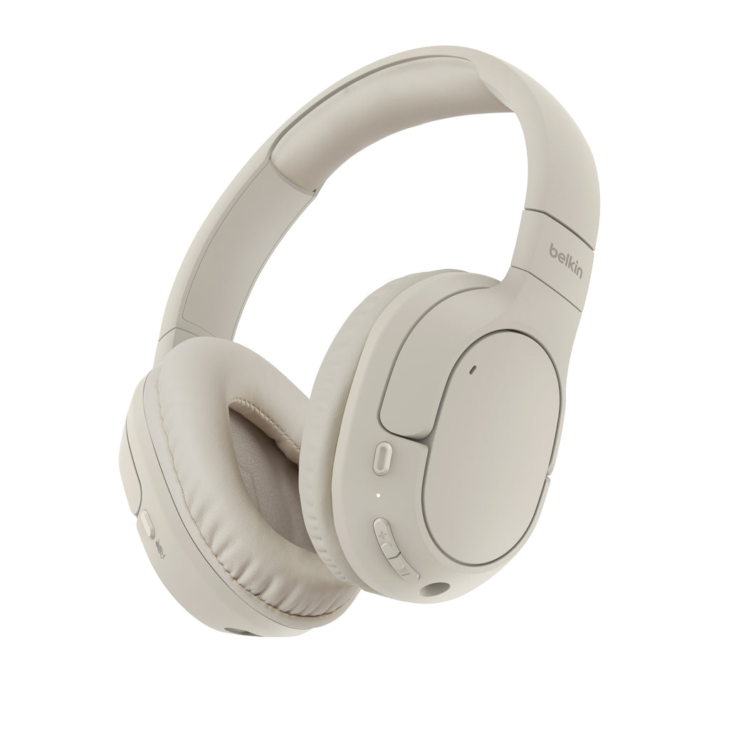 Belkin Surround Over-Ear Enc Headphones - Sand