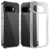 HR PREMIUM PURE CRYSTAL TRANSPARENT THICK 2.0MM SHOCKPROOF CHROMED BUTTONS CASE COVER FOR GOOGLE PIXEL 10A - CLEAR