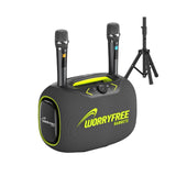 Worryfree WPB2 Party Box Wireless Bluetooth Speaker With Two Microphones & Tripod - Gray