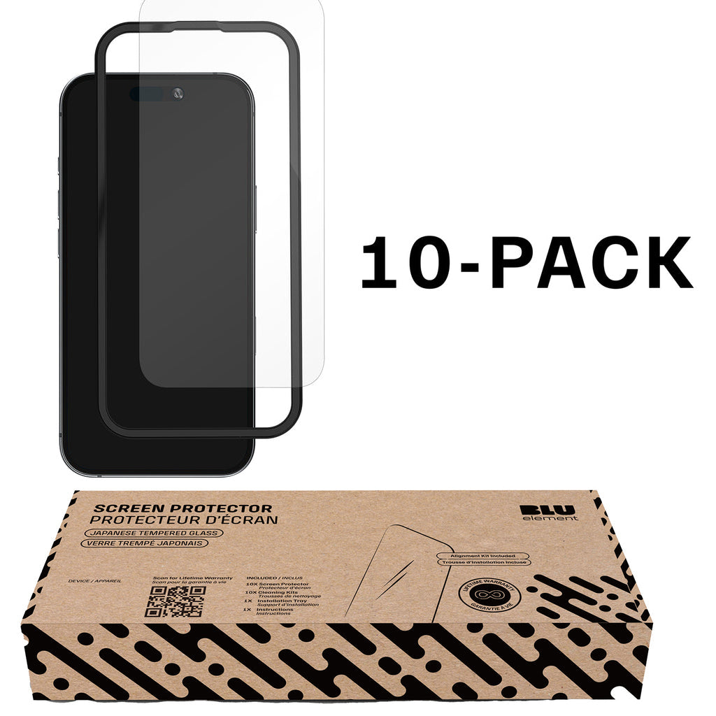 Blu Element 10-Pack Of Bulk Screen Protectors With Installation Kit For Samsung Galaxy A16 5G (118-3064)