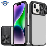 Metkase Fusion Transparent Clear Hybrid Case Cover In Premium Slide-Out Package For iPhone 13/14 - Black