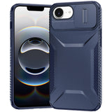 Premium Ultimate U Design Hybrid Case With Camera Window Covering For iPhone 16E / SE4 (2025) - Dark Blue
