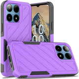 Premium Noble Lined Shockproof Dual Layer Hybrid Case For Boost Summit 5G - Dark Purple/Black