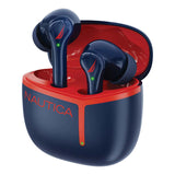 Nautica Wireless Stereo Earbuds With Charging Case T670 - Navy-Red