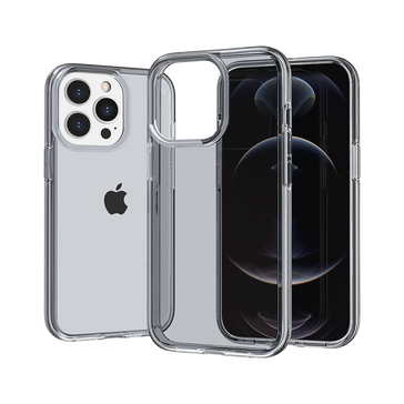 Premium Sturdy Ultra Thick 3mm Transparent Hybrid Case For iPhone 13/14 - Smoke