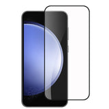 Metkase Black Edged Tempered Glass In Bulk White Paper Card Package For Samsung Galaxy S24 - Black
