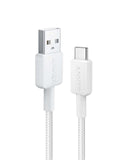 Anker 322 Braided USB-A To USB-C 6' Cable - White